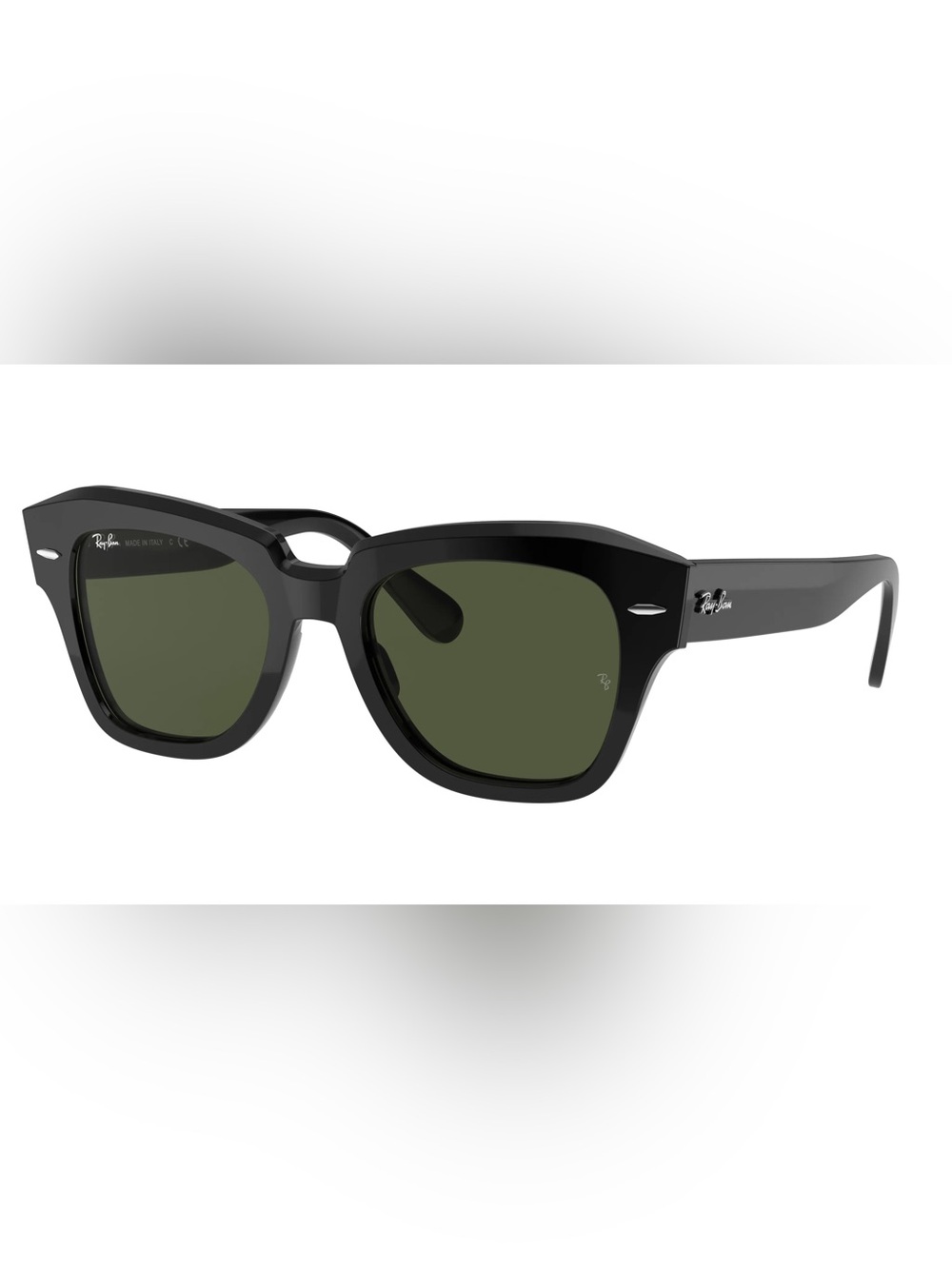 NEW WITHOUT TAGS: Women's Square and Modern Ray-Ban Black Frame Sunglasses